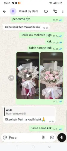 Testimonial Buket Bunga kadumaneuh