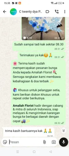 Testimonial Standing Flower kadumaneuh