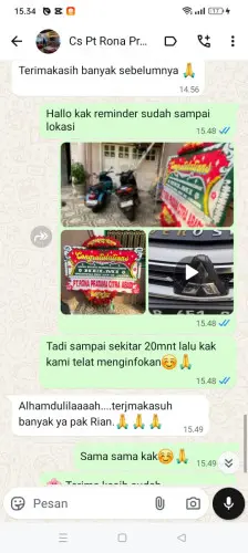 Testimonial Papan Bunga kadumaneuh